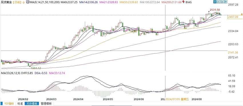 金价跌破2500美元，为何潜在下行空间似乎有限？(2024年11月17日)